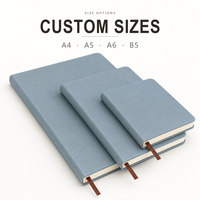 Carnet à couverture rigide en cuir PU et tissu personnalisé avec logo, format A5, B5, A4, A6, journal, agenda pour le bureau, l'école, cadeau, papeterie