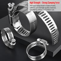 Collier de serrage réglable en acier inoxydable pour tuyau de carburant, type serpentin, en promotion