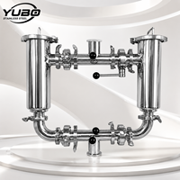 Filtre à cartouche d'air comprimé industriel duplex en acier inoxydable avec système à double boîtier pour l'élimination de la poussière, de la rouille et des particules