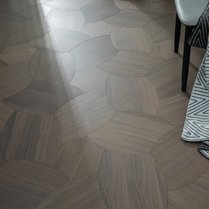 Parquet en bois d'ingénierie multicouche en chêne blanc brossé de qualité AB 20 mm, durable, anti-rayures, conforme REACH, avec système T&G, pour salon - Product Image 2