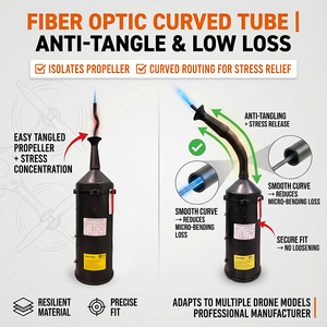 Cable <span class=keywords><strong>Invisible</strong></span> de Fibra Óptica para Dron 3km 5km 10km 20km 25km 30km para Control Remoto FPV UAV y Vuelos de Larga Distancia - Product Image 2