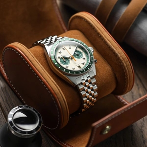 Montres personnalisées OEM ODM avec logo pour hommes, 40 mm, montres de plongée de luxe, chronographe à quartz <span class=keywords><strong>VK64</strong></span>, acier inoxydable 316L, montre pour homme - Product Image 5