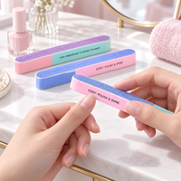 Lime à ongles à 7 faces, tampon de ponçage, outil de polissage pour pédicure, bande de polissage pour ongles, article en mousse, fabriqué en émeri, verre, éponge