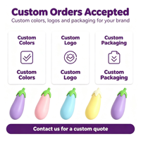 Grand Squishy Aubergine Géant Mignon Personnalisé en Gros, Modèle de Légume Simulé Amusant à Presser à la Main pour Cadeaux de Bienvenue et Lots de Cadeaux