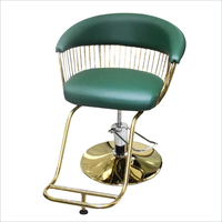 Chaise de qualité supérieure, équipement de coiffure antique, chaises de salon de coiffure vertes, pompe hydraulique réglable, chaises de barbier robustes