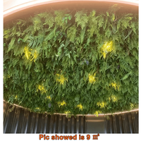 Vente chaude Décoration De Mariage Fleur Artificielle Fleurs Murales Suspendues Plante Verte Pour La Décoration De Scène De Mariage