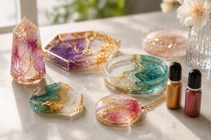 Pigmento de Resina Metálico Altamente Concentrado con Efecto Brillante para Arte con Resina Epoxi, Tinte Líquido Fácil de Mezclar para Joyería y Manualidades - Product Image 3