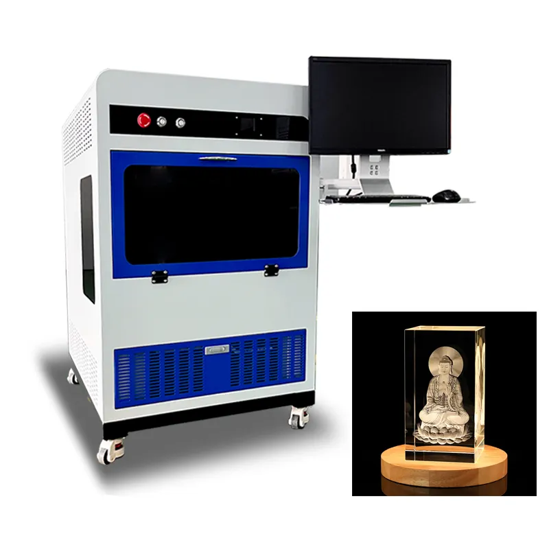 Cámara foto llavero alta calidad superventas Machinelazer impresora 3D cristal máquina de grabado láser