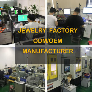 थोक 18k सोने की प्लेटेड गुलाबी मशरूम चारम्स स्क्वायर क्रिस्टल जिरकॉन और मां मोती डाई तांबे के गहने - Product Image 6