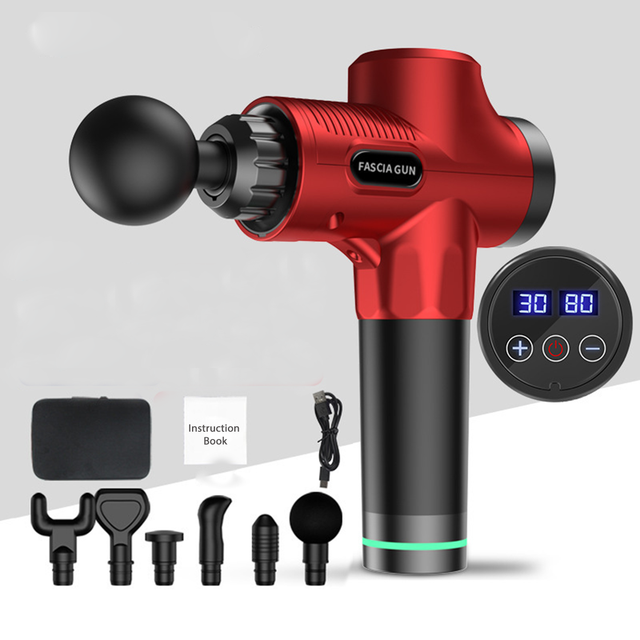 New Design Fascia Gun Cordless Booster Muscle Relaxation Best Selling Deep Tissue Relax Massage Gun Fitness Body Muscle Massager