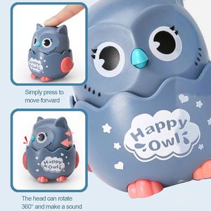 Jouets pour animaux de compagnie mignon hibou en forme de presse mécanique coulissante drôle chat jouet classique liquidation jouets pour petit Midum chiot chat chiens cadeau en plastique - Product Image 3