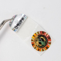 Pegatinas de holograma de impresión personalizada, etiqueta de logotipo 3d lenticular, holograma para protección de marca