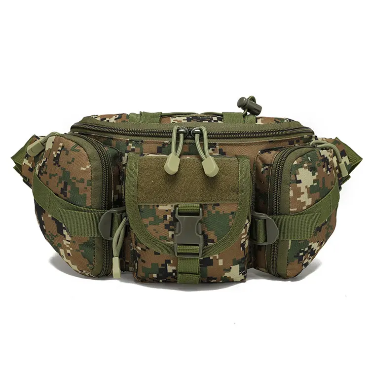 Hot Sales 600D Waterproof Oxford Tactical Fanny Pack Hiking Hunting camouflage Waist bag