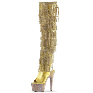 Bottes longues avec pompon <span class=keywords><strong>diamant</strong></span> <span class=keywords><strong>pour</strong></span> femmes, talons Super hauts,, 17cm, <span class=keywords><strong>chaussures</strong></span> <span class=keywords><strong>de</strong></span> <span class=keywords><strong>danse</strong></span> pôle - Product Image 5