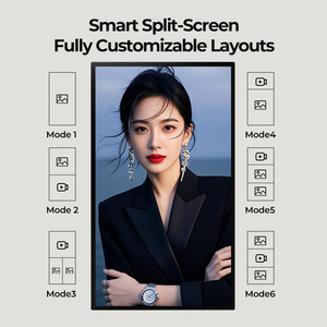 Kích thước tùy chỉnh trong nhà treo tường <span class=keywords><strong>LCD</strong></span> kỹ thuật số biển hoạt hình tự phục vụ tính năng kinh doanh HD độ phân giải màn hình cảm ứng - Product Image 2