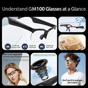 Gafas Inteligentes MG100 con Bluetooth 5.3, Traducción por IA, Control Táctil y Diseño Deportivo - Product Image 3