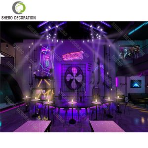 ชุดเฟอร์นิเจอร์ตกแต่งบาร์ชุดไฟคริสตัลสำหรับไนท์คลับเคาน์เตอร์บาร์สำหรับการออกแบบเฟอร์นิเจอร์ - Product Image 2