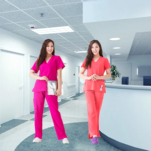 Uniformes Blancos Personalizados con Logotipo para Doctores y Enfermeras, <span class=keywords><strong>Ropa</strong></span> Médica para Paramédicos, Chaquetas y Batas <span class=keywords><strong>de</strong></span> Manga Corta para Enfermeras - Product Image 1