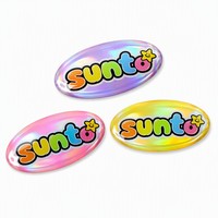 Autocollant holographique en époxy personnalisé, autocollant en vinyle ovale 3D irisé pour accessoire de jouet pop, style Y2K, faible MOQ