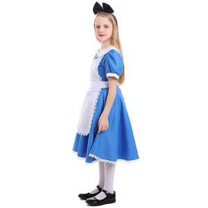 Alice Cosplay <span class=keywords><strong>disfraces</strong></span> mujeres <span class=keywords><strong>Halloween</strong></span> Cosplay niños niñas Anime Alice Maid Alice Dream niño Lolita Cosplay disfraz - Product Image 3