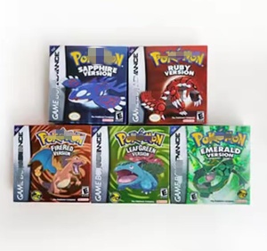 Caja de Venta al por Menor con Tarjeta de Juego Emerald Leaf Green Fire Red Ruby Sapphire para GBA, Tarjeta de <span class=keywords><strong>Video</strong></span> Pokemoned para Gameboy Advance - Product Image 2