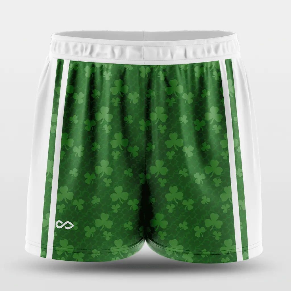 Wholesale custom design green blank athletic all over print basketball shorts garment shorts celtics basketball short