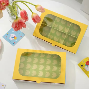 SGP personalizado impreso huevo tarta galleta Kraft caja UV ventaja divisores de papel de aluminio sin impuestos multiusos cartón embalaje de alimentos - Product Image 1