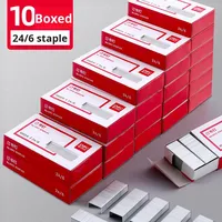 Pour Deli Staples 0012 Universal 24/6 Agrafeuse de bureau manuelle Agrafes métalliques n ° 12