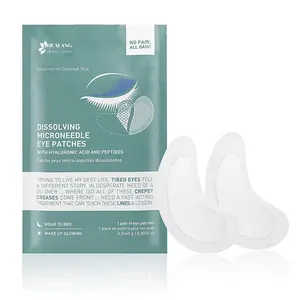 Parches de Microagujas Solubles con Ácido Hialurónico <span class=keywords><strong>para</strong></span> <span class=keywords><strong>el</strong></span> Contorno de Ojos, Antiarrugas, con Logotipo Personalizado al por Mayor - Product Image 1