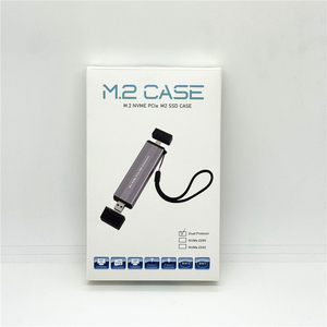 <span class=keywords><strong>M</strong></span>.2 อะแดปเตอร์ตู้ SSD โปรโตคอลคู่ NVMe PCIe SATA NGFF, อินเทอร์เฟซคู่ USB C USB 3.0 ประเภท-C ถึง M2 กล่องขยายที่เก็บ SSD - Product Image 6