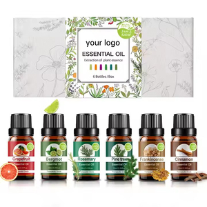 Venta de fabricantes en Stock Aceite esencial cosmético Cuidado DE LA PIEL Rosa Lavanda Aceite de árbol de té Juego de aceites esenciales puros - Product Image 1
