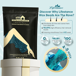 Lifestance công thức sáp đậu tẩy lông dán Brazil phương pháp tẩy lông da nhạy cảm công thức hoa Nhài truyền Đậu sáp cứng - Product Image 1