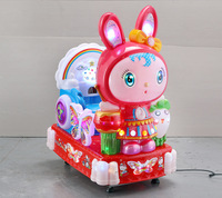 Chaise à bascule musicale pour enfants à monnayeur, modèle Lapin de Cristal, jouet électrique pour la maison et les supermarchés