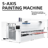 Système de peinture complètement automatique de machine de peinture de pulvérisation de 5 axes pour la porte d'armoire en bois