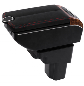 <span class=keywords><strong>Allemagne</strong></span> Cuir PU noir Console centrale de voiture Accoudoir Boîte de rangement Double ouverture Design pour <span class=keywords><strong>VW</strong></span> Jetta - Product Image 5