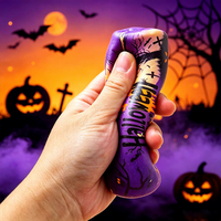 Jouet anti-stress Halloween en PU souple à montée lente, motif citrouille et chauve-souris, cadeau de fête d'Halloween