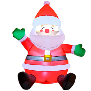 Mô hình ông già Noel bơm hơi xuyên biên giới, vẫy tay và mỉm cười, trang trí đèn <span class=keywords><strong>LED</strong></span> phát sáng - Product Image 6