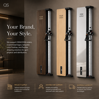 Appareil de musculation mural ultra-fin et peu encombrant pour la maison intelligente, entraîneur fonctionnel en bois de noyer, équipement de force 30 kg