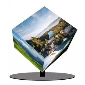 Layar Display Led kubus 3D hemat biaya kustomisasi pabrik layar display led Video P2/P4/p5tahan air
