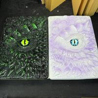 Kindfull Vente à Chaud Classique Yeux de Démon 3D Résine Dragon Livre Décoration Bloc-Notes Pratique pour Dessin et Écriture