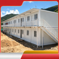 Maison préfabriquée modulaire en conteneur détachable et portable de 10, 20 et 40 pieds, en acier, en kit, pour bureau, maison et dortoir