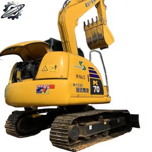 Excavatrice sur chenilles hydraulique Komatsu PC70-8 d'origine, 7 tonnes, modèle 2023, petite excavatrice d'occasion, moteur japonais, godet de 0,4 m, 666 heures - Product Image 6