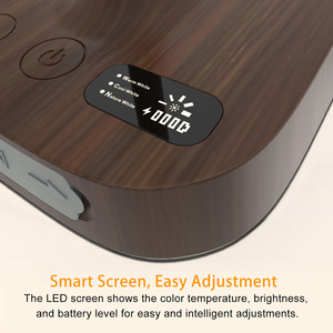 Lampe de table portable sans fil rechargeable 4000 mAh, lampe de douche étanche IP55, lampe de camping LED à intensité variable haute capacité - Product Image 3