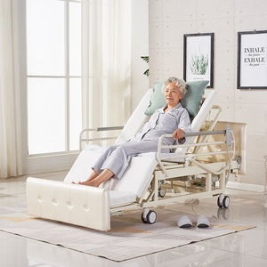 Lit médical électrique Fu Sen avec télécommande pour personnes âgées et patients paralysés, utilisation à domicile, lit multifonctionnel pivotant - Product Image 5