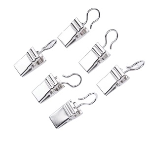 Clips décoratifs pour <span class=keywords><strong>rideaux</strong></span>, accessoires, 20 pièces/ensemble, crochets pour <span class=keywords><strong>rideaux</strong></span> <span class=keywords><strong>de</strong></span> douche, clips en acier inoxydable, <span class=keywords><strong>anneaux</strong></span> pour <span class=keywords><strong>rideaux</strong></span> - Product Image 1