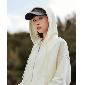 <span class=keywords><strong>Sudadera</strong></span> con <span class=keywords><strong>capucha</strong></span> para <span class=keywords><strong>mujer</strong></span>, con <span class=keywords><strong>cremallera</strong></span>, mezcla de algodón y poliéster, antipilling, resistente a la decoloración, transpirable, personalizable, suministro de fábrica - Product Image 4