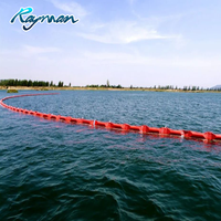 Borne de confinement des déversements en PVC absorbant l'huile Barrage aux algues Solution de confinement des déversements d'hydrocarbures Rideau de vase Boom flottante