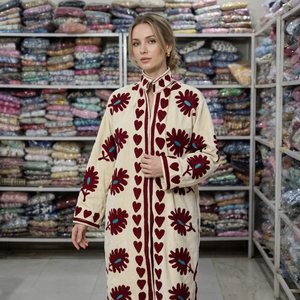 Black Velvet Woven Embroidered Long Jacket Floral Pattern <b>Open</b> Front Women's Vintage Casual Autumn Outerwear Gift - Product Image 1