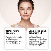 Fond de teint Natural Shade : Texture fine et légère. N'adhèrera pas et ne se frottera pas dans les détails. Facile à appliquer et à estomper pour un fini impeccable