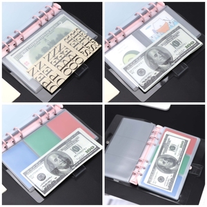 A6-Binder-Taschen, Klare, Milchige, Doppelseitige PVC-Bargeldumschläge, Loseblatt-Hüllen, Kunststoff-Geldumschläge für das Budgetieren, für Karten und Rechnungen - Product Image 6